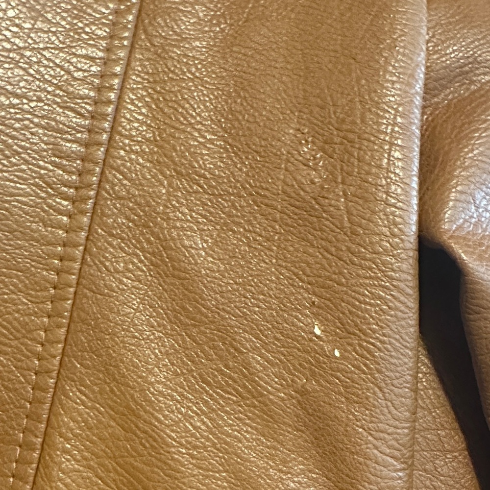 Cape Juby Women's Brown Faux Leather Biker Jacket - Picture 6 of 8